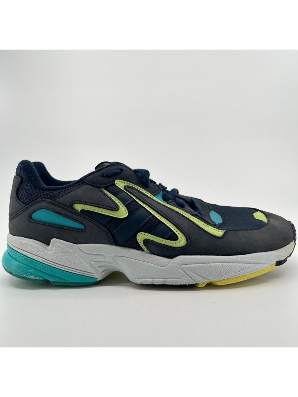 Adidas Yung-96 Chasm Mens Size 10.5 Navy Blue Athletic Running Shoes Sneakers